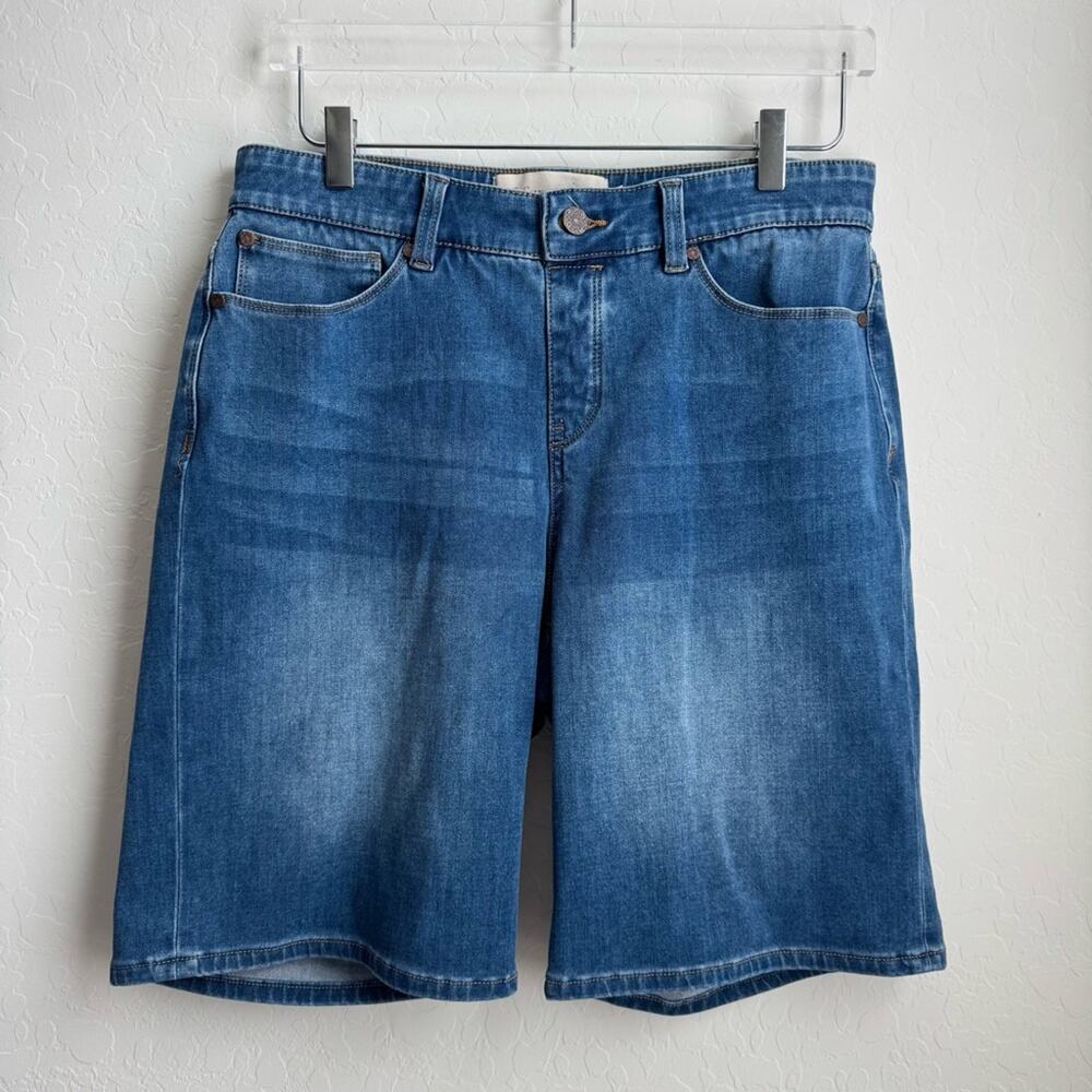 Soft Surroundings Pull On Ultimate Denim Shorts Blue Medium